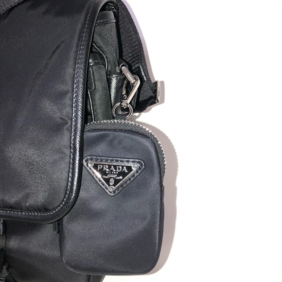 Prada Black Re-nylon And Saffiano Leather Shoulder Bag - Picture 5 of 16